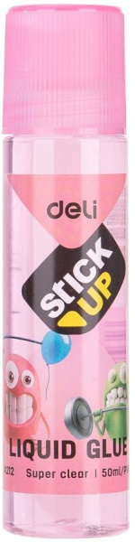 Клей жидкий Deli EA21200 50мл корп.ассорти прозрачный дисплей картонный Stick UP