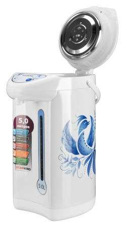 Термопот Starwind STP2851 5л. 750Вт белый/голубой