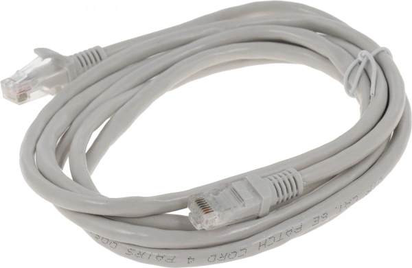 Патч-корд PP6U-2M 10000G UTP 4 пары cat6 CCA molded 2м серый RJ-45 (m)-RJ-45 (m)