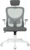 Кресло Бюрократ ASTER NH-W темно-серый TW-04 Neo Grey сетка/ткань с подголов. крестов. пластик пластик белый