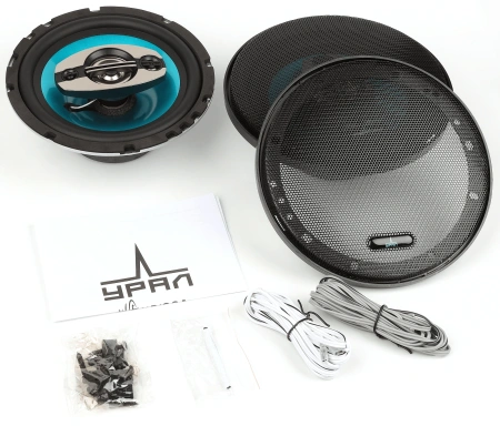 Колонки автомобильные Ural Бирюза АС-Б1647 140Вт 92дБ 4Ом 16.5см (6 1/2дюйм) (ком.:2кол.) коаксиальные четырехполосные