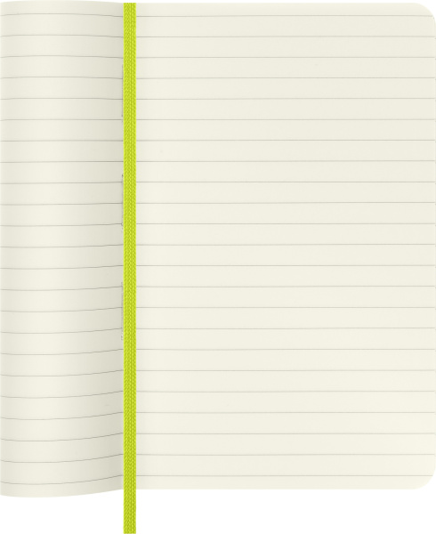 Блокнот Moleskine CLASSIC SOFT QP611C2 Pocket 90x140мм 192стр. линейка мягкая обложка лайм