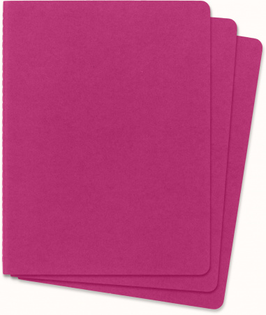 Блокнот Moleskine CAHIER JOURNAL CH023D17 XLarge 190х250мм обложка картон 120стр. нелинованный розовый неон (3шт)