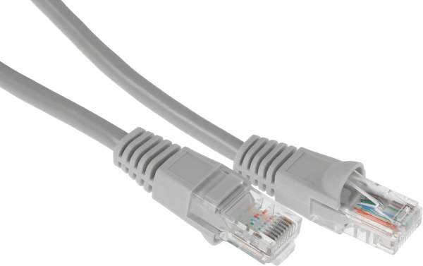 Патч-корд KingPrice KP-PC-c5e-1.5m-g 1Гбит/с UTP 4 пары cat.5E solid CCA molded 1.5м серый RJ-45 (m)-RJ-45 (m)