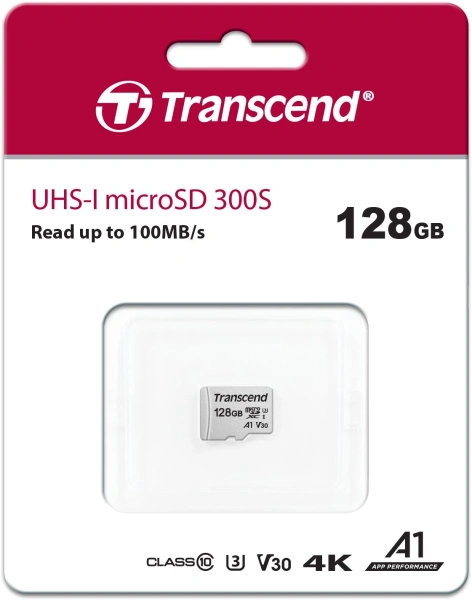 Флеш карта microSDXC 128Gb Transcend TS128GUSD300S w/o adapter