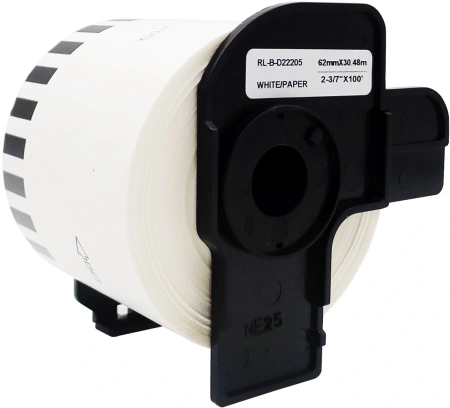 Картридж ленточный Cactus CS-DK22205 DK-22205 черный для Brother P-touch QL-500, QL-550, QL-700, QL-800