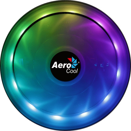 Устройство охлаждения(кулер) Aerocool Core Plus Soc-AM5/AM4/1151/1200/1700 4-pin 15-25dB Al 110W 305gr LED Ret
