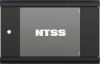 Шкаф коммутационный NTSS (NTSS-W12U6060GS-BL) настенный 12U 570x600мм пер.дв.стекл 60кг черный 27кг