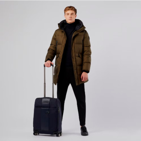 Чемодан Piquadro BRIEF2 (BV4343BR2/N) 40x55x20см 28.1л. 2.69кг. ткань/кожа черный