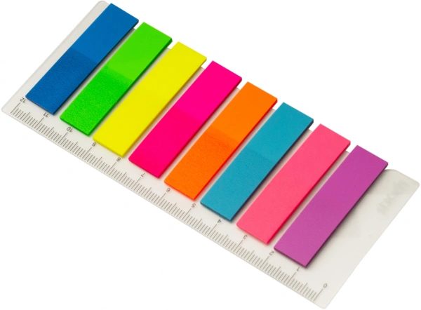Закладки самокл. пластиковые Stick`n 27086 45x12мм 8цв.в упак. 10лист