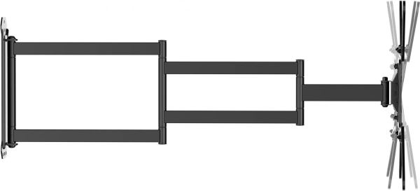 Кронштейн для телевизора Ultramounts UM959 черный 23"-65" макс.35кг настенный поворот и наклон