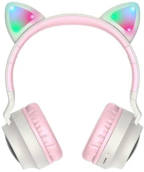 Гарнитура накладные Hoco W27 Cat серый беспроводные bluetooth накладные (18457)