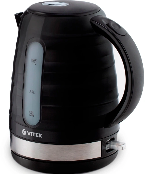 Чайник электрический Vitek VT-1174 1.7л. 2200Вт черный корпус: пластик