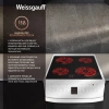 Плита Электрическая Weissgauff WES 2V16 WE Premium Line белый стеклокерамика (без крышки)
