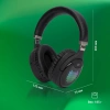 Гарнитура накладные Digma BT-16 черный беспроводные bluetooth оголовье (BT-16B)