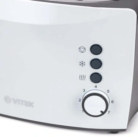 Тостер Vitek VT-7166 800Вт черный/белый