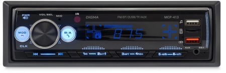Автомагнитола Digma MCP-413 1DIN 2x45Вт 2