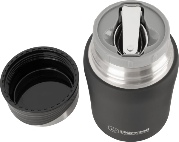 Термос для еды Rondell Walzer RDS-1303 0.7л. черный картонная коробка