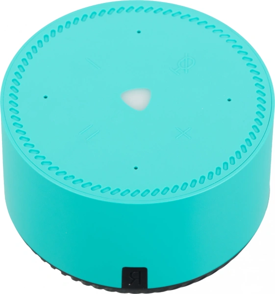 Умная колонка Yandex Станция Лайт голос.п.:Алиса бирюзовый 5W 1.0 BT 10м (YNDX-00025G)