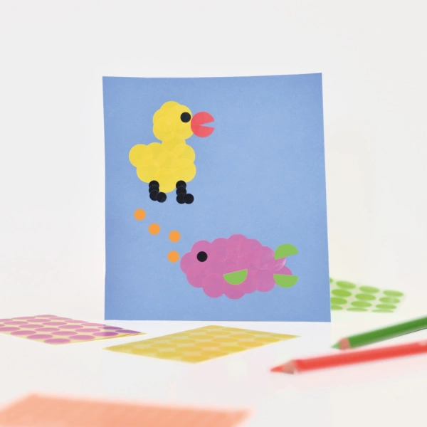 Этикетки Avery Zweckform 3090 104шт на листе диаметр 8мм/70г/м2/4л./ассорти самоклей. универсальная