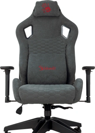 Кресло игровое A4Tech Bloody GC-770 серый соты с подголов. крестов.