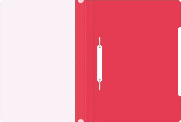 Папка-скоросшиватель Бюрократ -PS20RASP A4 прозрач.верх.лист пластик малиновый 0.12/0.16