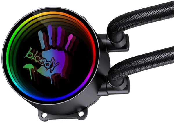 Система водяного охлаждения Bloody BD-LC360ARGB1 ARGB Soc-AM5/AM4/1151/1200/2066/1700 черный 4-pin 22-35dB Al+Cu 300W 1500gr Ret (BD-LC360ARGB1-BK)