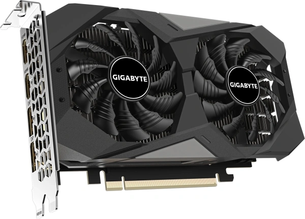 Видеокарта Gigabyte PCI-E 4.0 GV-N3050WF2OCV2-6GD NVIDIA GeForce RTX 3050 6Gb 96bit GDDR6 1477/14000 HDMIx2 DPx2 HDCP Ret
