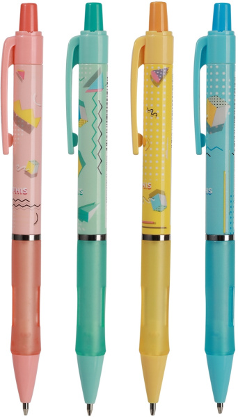 Набор карандашей мех. Deli EU715-P Memphis 0.5мм пластик ассорти дисплей (36шт) ластик