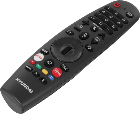 Телевизор LED Hyundai 43" H-LED43BU7100 WebOS Frameless Metal серый/серый 4K Ultra HD 60Hz MEMC DVB-T DVB-T2 DVB-C DVB-S DVB-S2 USB WiFi Smart TV