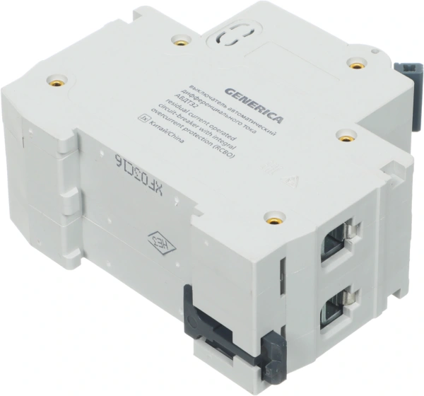 Выключатель автом. дифф. тока IEK MAD25-5-016-C-30 АВДТ 32 Generica 16A тип C 6kA 30мА AC 2П 230В 2мод серый (упак.:1шт)