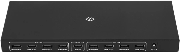 Сплиттер аудио-видео Digma DHSP-v1.4x8 HDMI (f)/8xHDMI (f) черный