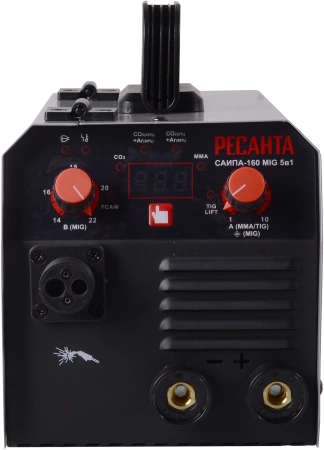 Сварочный аппарат Ресанта САИПА-160 инвертор FLUX, MMA, TIG-Lift, MIG 4.1кВт
