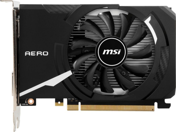 Видеокарта MSI PCI-E GT 1030 AERO ITX 2GD4 OC NVIDIA GeForce GT 1030 2048Mb 64 DDR4 1189/2100 HDMIx1 HDCP Ret
