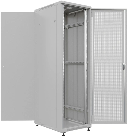 Шкаф серверный NTSS Премиум (NTSS-R22U6080PD) напольный 22U 600x800мм пер.дв.перфор. металл 900кг серый 710мм 54кг 1102мм IP20 сталь