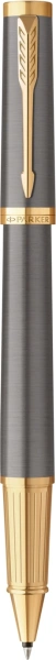Ручка роллер Parker Ingenuity Grey Core GT (2213727) F черн. черн. подар.кор.