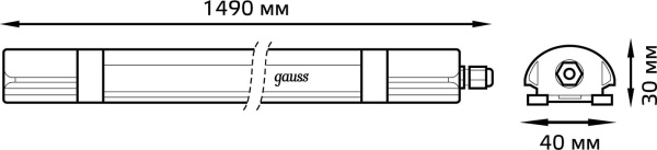 Светильник Gauss Ultracompact 143426345 45Вт 6500K белый