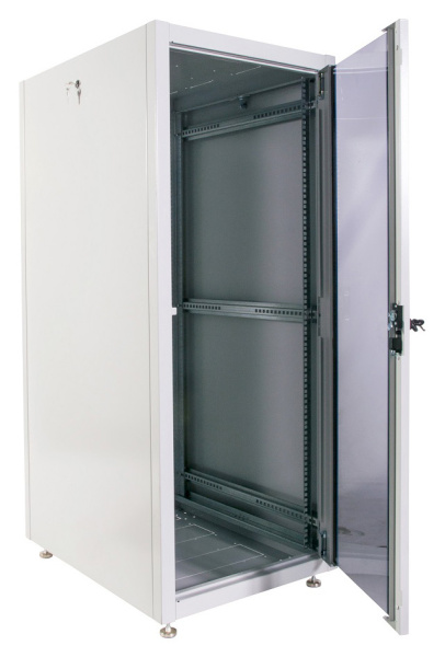 Шкаф коммутационный ЦМО (ШТК-Э-24.6.8-13АА) напольный 24U 600x800мм пер.дв.стекл металл 2 бок.пан. 540кг серый 59кг 180град. 1187мм IP20