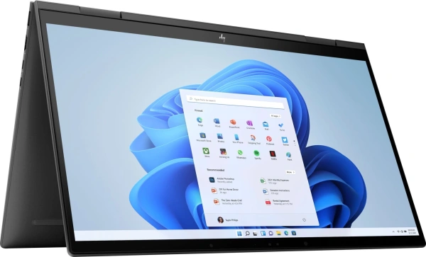 Ноутбук HP Envy x360 15-fh0003ci Ryzen 5 7530U 16Gb SSD1Tb AMD Radeon 15.6" IPS Touch FHD (1920x1080) Windows 11 Home black WiFi BT Cam (8F919EA)