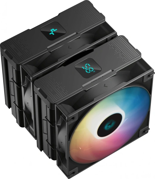 Устройство охлаждения(кулер) Deepcool AG620 Digital Bk ARGB Soc-AM5/AM4/1151/1200/2066/1700 4-pin 29
