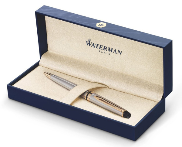 Ручка шариков. Waterman Expert 3 (CWS0952000) Stainless Steel GT M син. черн. подар.кор.