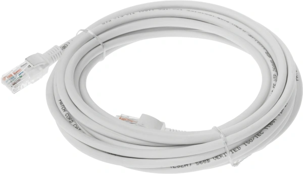 Патч-корд NTSS NTSS-PC-UTP-RJ45-5e-5.0-LSZH-WT (NTSS-PC-UTP-RJ45-5E-5.0-LSZH) UTP RJ-45 вил.-вилка R