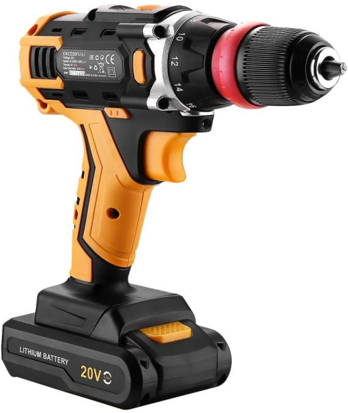 Дрель-шуруповерт Deko DKCD20FU-Li аккум. патрон:быстрозажимной (063-4176)