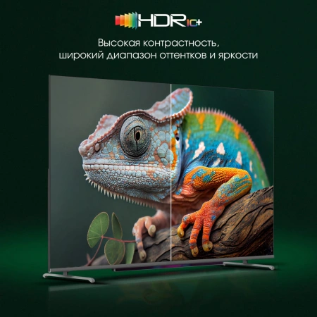Телевизор QLED Digma Pro 65" QLED 65L Google TV Frameless черный/серебристый 4K Ultra HD 120Hz HSR DVB-T DVB-T2 DVB-C DVB-S DVB-S2 USB WiFi Smart TV