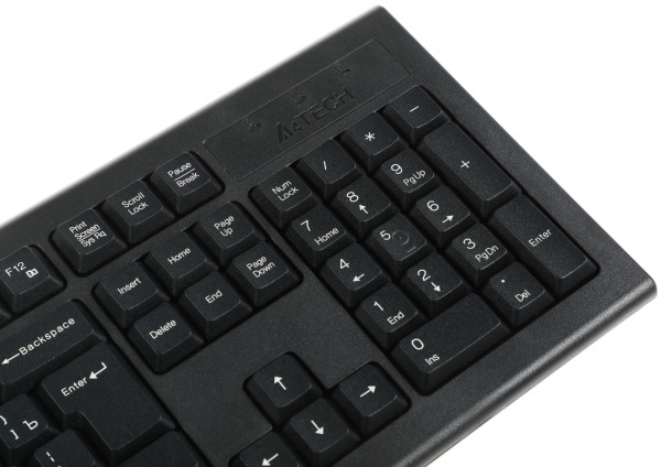 Клавиатура + мышь A4Tech 3000NS клав:черный мышь:черный USB беспроводная Multimedia