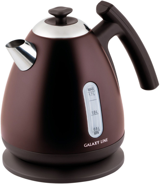 Чайник Galaxy Line GL 0343 1.7л. 2200Вт коричневый (металл/пластик)