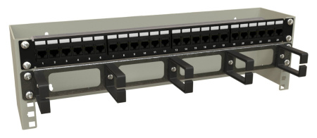 Кронштейн телекоммуникационный Hyperline BW19-3U-110F-RAL7035 настен. 3U 19" 110мм нагр.:15кг серый (упак.:1шт)