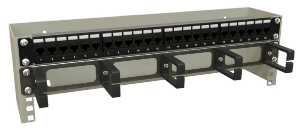 Кронштейн телекоммуникационный Hyperline BW19-3U-110F-RAL7035 настен. 3U 19" 110мм нагр.:15кг серый (упак.:1шт)