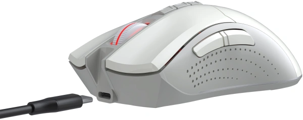 Мышь A4Tech Bloody R90 Plus белый оптическая 5000dpi беспров. USB 7but (R90 PLUS GREUISH WHITE)