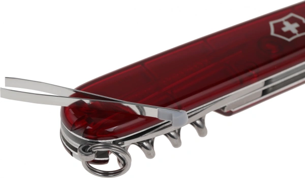 Нож перочинный Victorinox Spartan (1.3603.T) 91мм 12функц. красный полупрозрачный карт.коробка